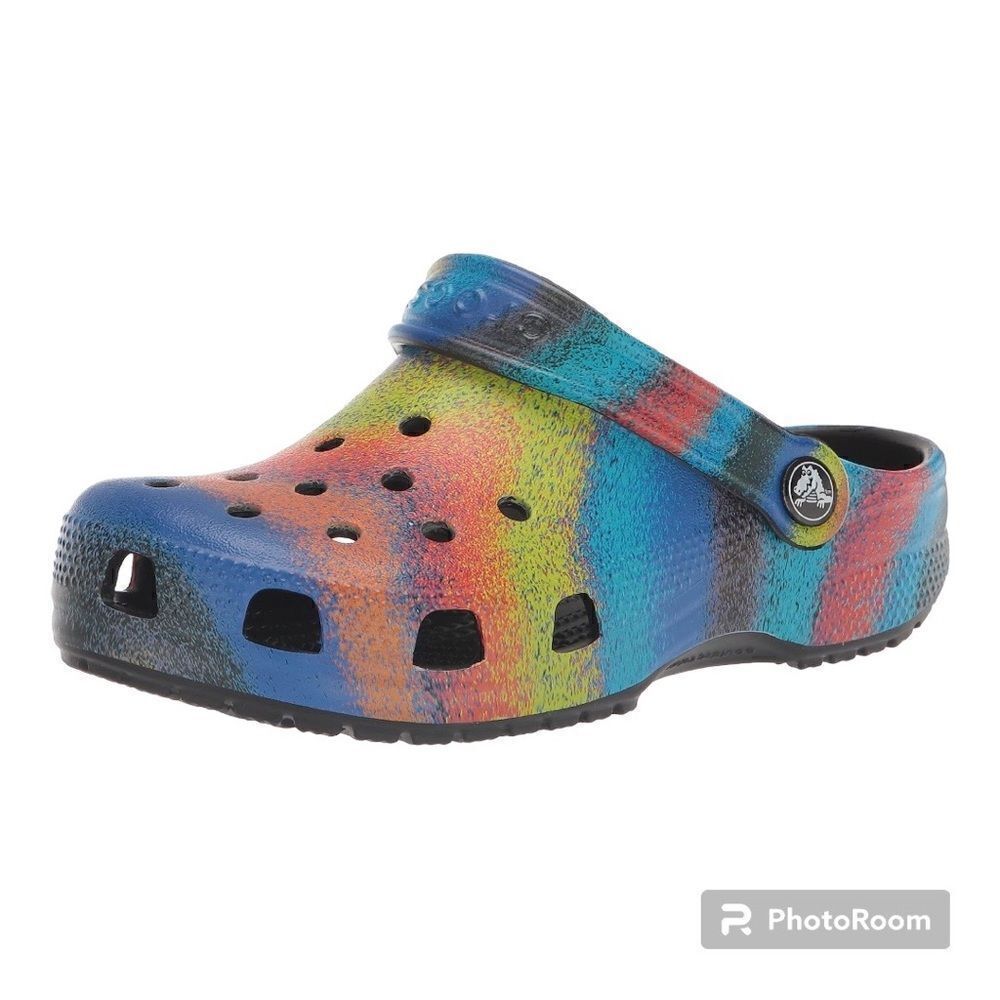 Crocs Kids' Classic Tie Dye Adult Clogs